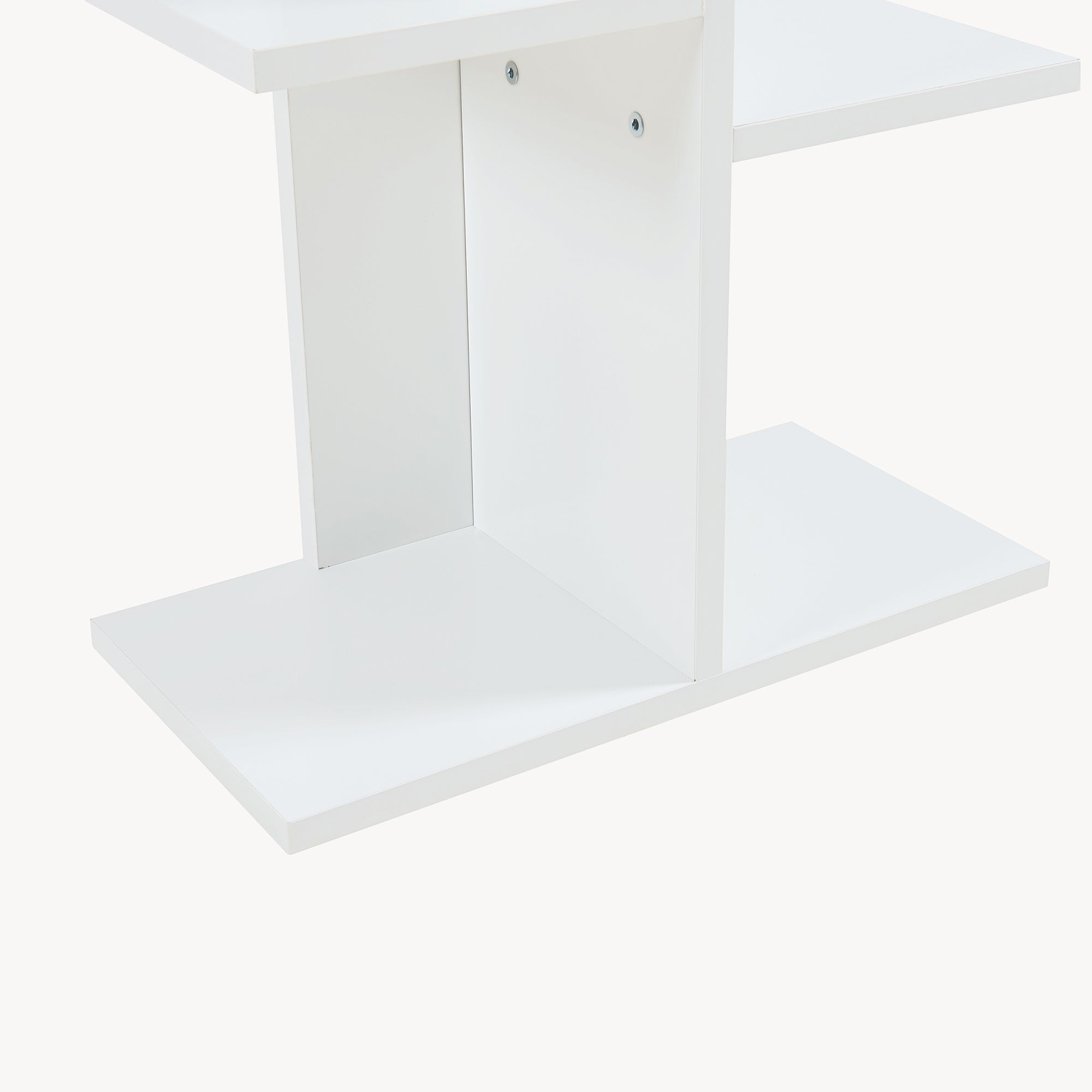 Scaffale da Terra Rødekro Libreria Mobile Espositore a 9 Piani da Appoggio 122x40x20 cm Bianco [en.casa]