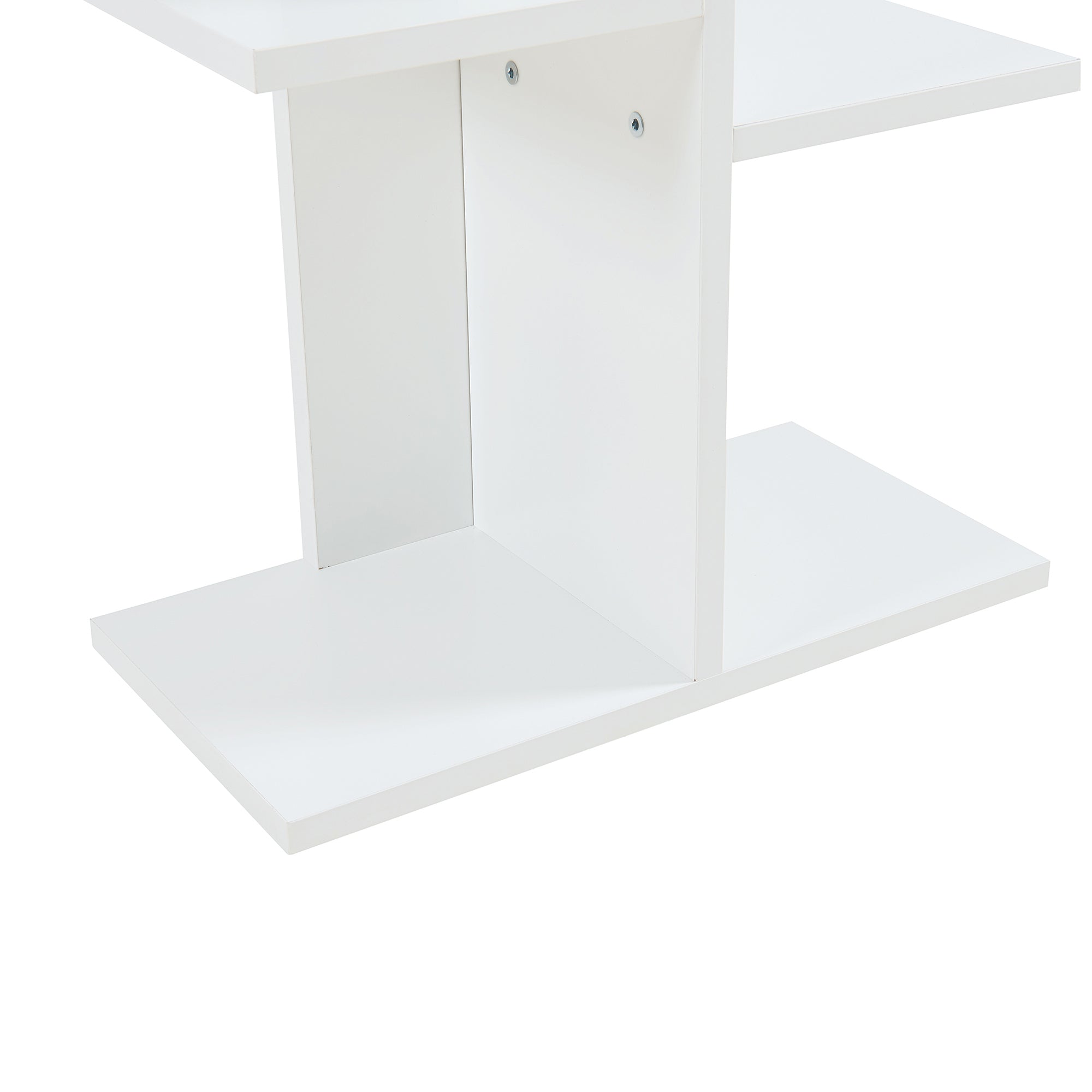Scaffale da Terra Rødekro Libreria Mobile Espositore a 9 Piani da Appoggio 122x40x20 cm Bianco [en.casa]