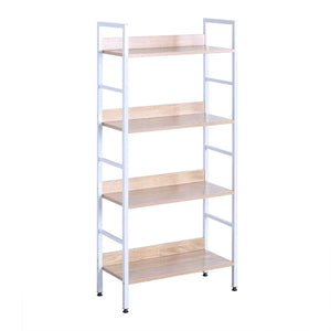 Libreria verticale in metallo rovere chiaro bianco 19_0000396