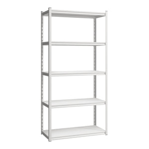 Scaffale Industriale Austrheim in Acciaio 183 x 90 x 40 cm Bianco [en.casa]