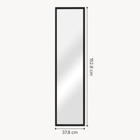 Specchio da Terra 'Giovinazzo' a Figura Intera 150 x 35 cm Cornice in MDF - Nero [en.casa]