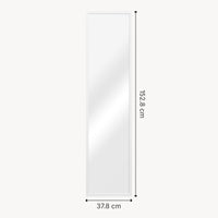 Specchio da Terra 'Giovinazzo' a Figura Intera 150 x 35 cm Cornice in MDF - Bianco [en.casa]