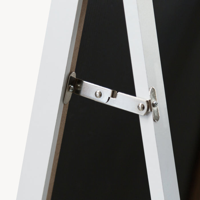 Specchio da Terra 'Giovinazzo' a Figura Intera 150 x 35 cm Cornice in MDF - Bianco [en.casa]