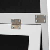 Specchio da Terra 'Barletta' a Figura Intera 150 x 35 cm Cornice Bianca [en.casa]