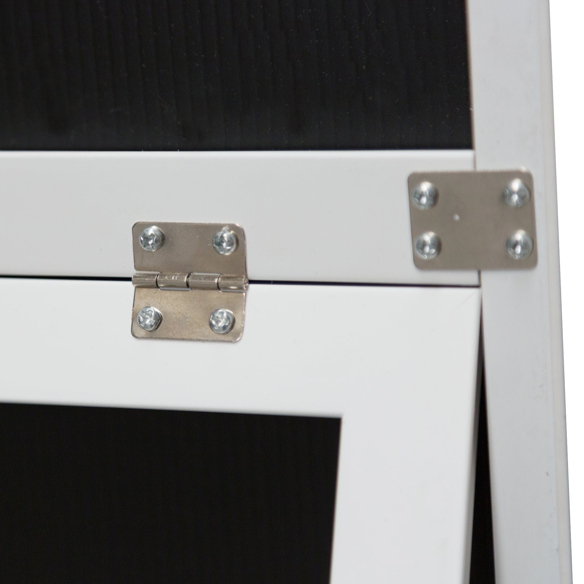 Specchio da Terra 'Barletta' a Figura Intera 150 x 35 cm Cornice Bianca [en.casa]