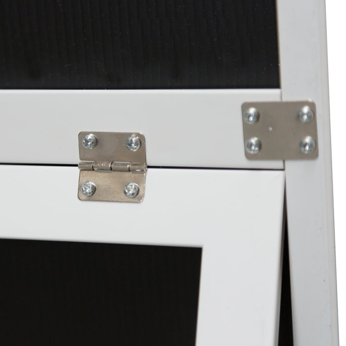 Specchio da Terra 'Barletta' a Figura Intera 150 x 35 cm Cornice Bianca [en.casa]