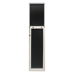 Specchio da Terra 'Barletta' a Figura Intera 150 x 35 cm Cornice Bianca [en.casa]