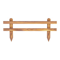 Bordure da Giardino 'Krölpa' in Set da 2 Pezzi Bordo per Aiuole Bordo per Prato in Legno di Pino 2x 100 cm - color