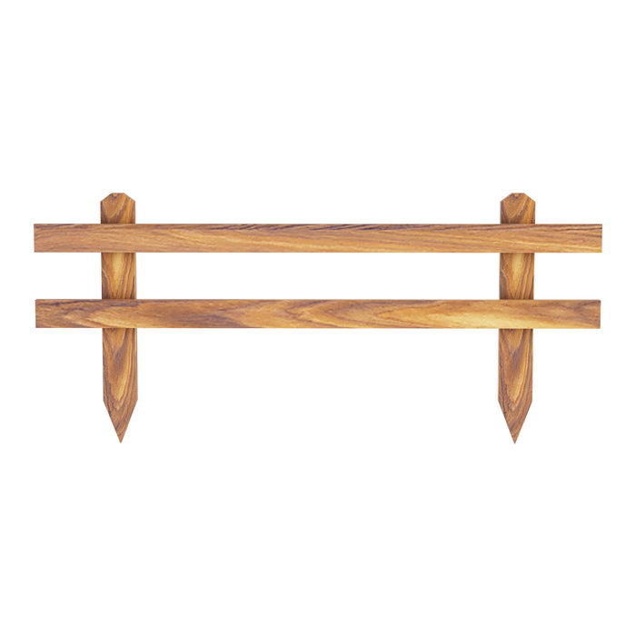 Bordure da Giardino 'Krölpa' in Set da 2 Pezzi Bordo per Aiuole Bordo per Prato in Legno di Pino 2x 100 cm - color