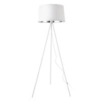Lampada da Terra Manchester a Treppiede con Paralume Conico - Bianco lux.pro