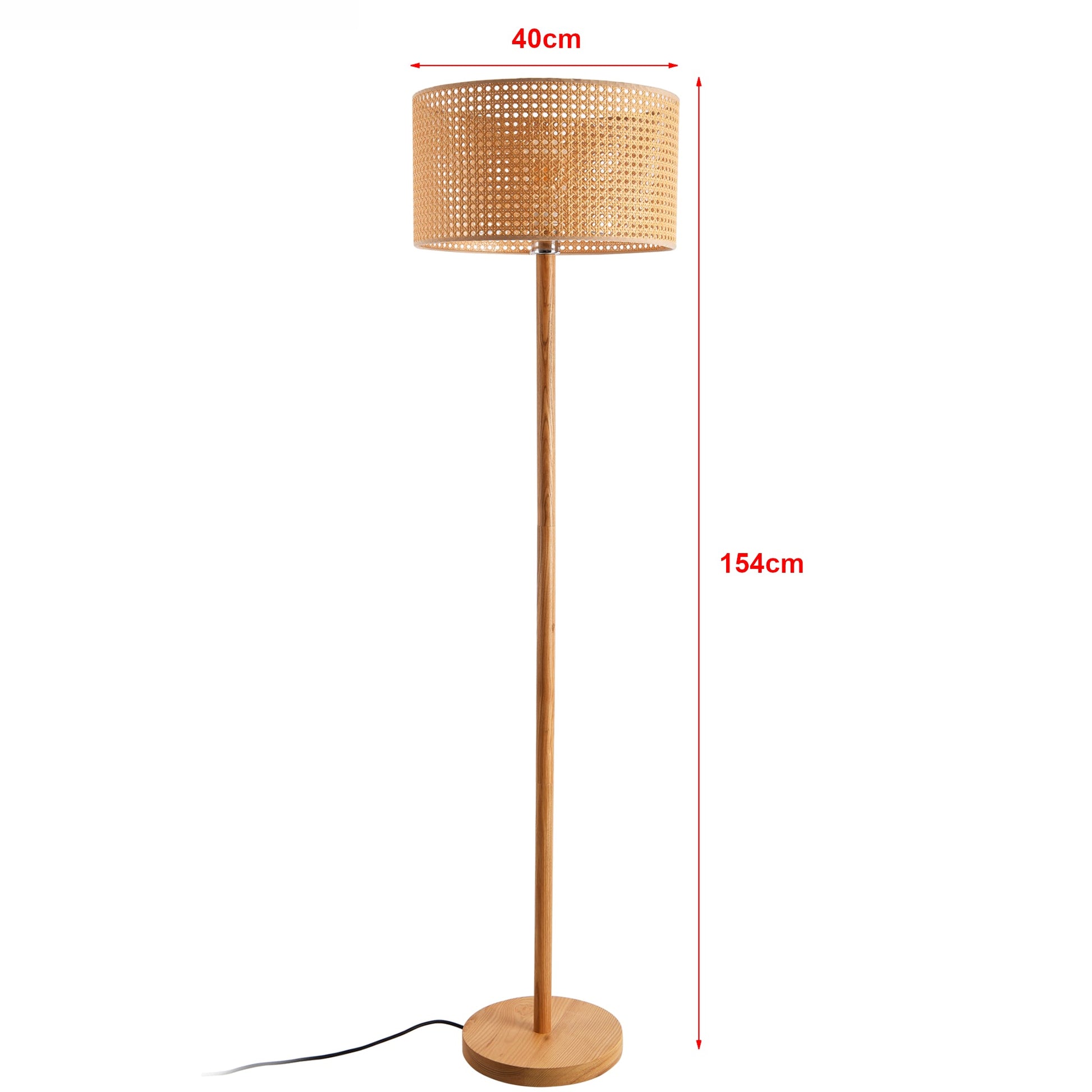 Lampada da terra lampada altezza 154 cm E27 giallo-marrone 03_0007309