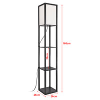 Lampada a Scaffale Stapleford con Paralume Quadrato Bianco - lux.pro