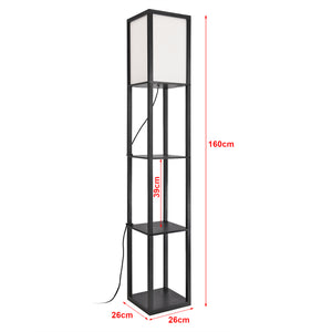 Lampada a Scaffale Stapleford con Paralume Quadrato Bianco - lux.pro