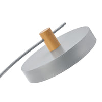 Lampada da Terra Stafford ad Arco Paralume a Cilindro Basso - Grigio - lux.pro