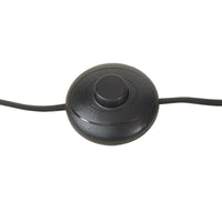 Lampada da Terra Barton con Paralume Tamburo Piatto - Metallo Nero lux.pro