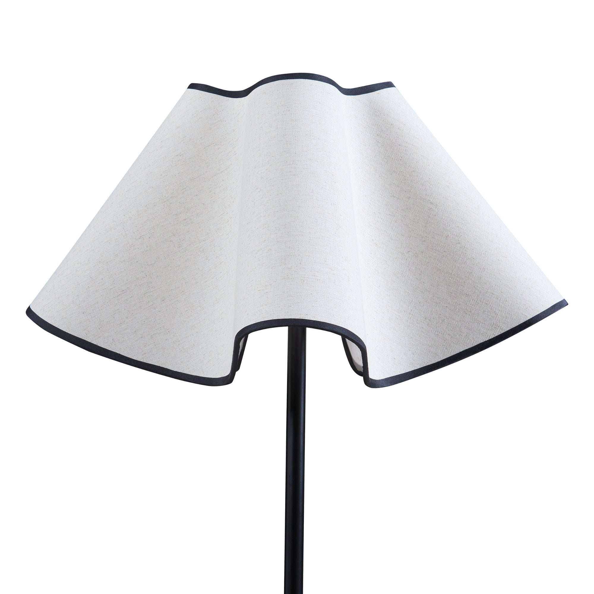 Lampada da Terra Ashton con Paralume a Cono Piantana Alta 153 cm Nero / Bianco lux.pro