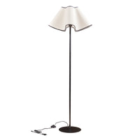 Lampada da Terra Ashton con Paralume a Cono Piantana Alta 153 cm Nero / Bianco lux.pro