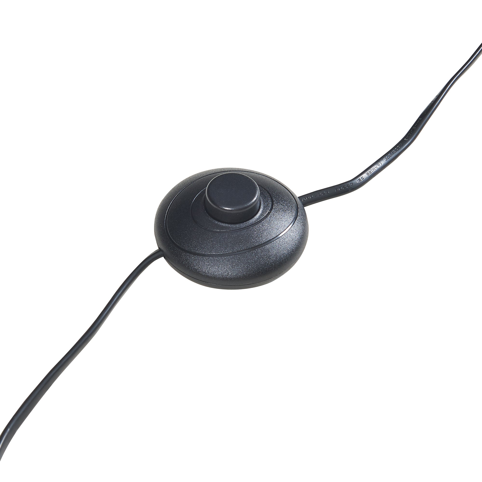 Lampada da Terra Appledore con Stelo Marrone e Paralume a Cono Piatto Pieghettato Bianco lux.pro