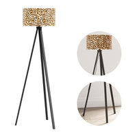 Lampada da Terra Royal TunbridgeWells Piantana Tripode Nero / Leopardato - lux.pro