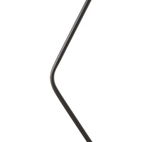 Lampada da Terra Vatka in Metallo Nero con Paralume Cilindrico e Base in Marmo Bianco lux.pro