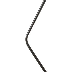 Lampada da Terra Vatka in Metallo Nero con Paralume Cilindrico e Base in Marmo Bianco lux.pro