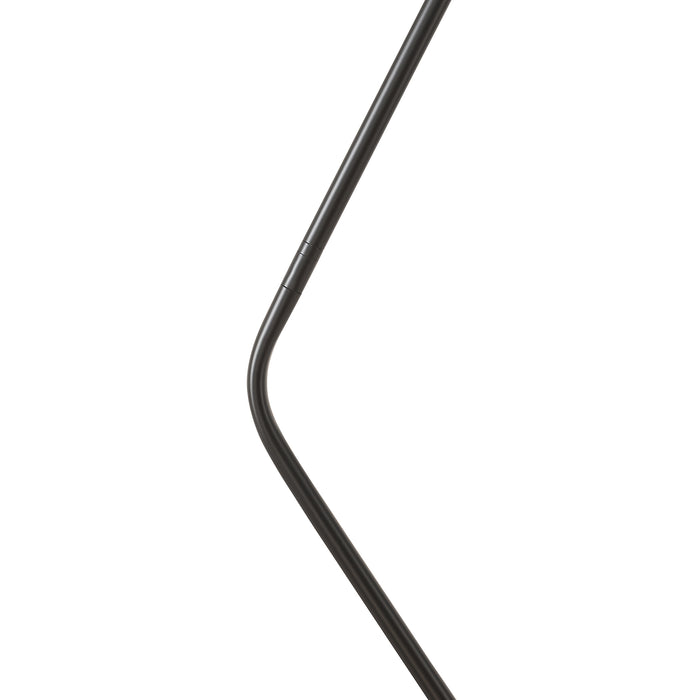 Lampada da Terra Vatka in Metallo Nero con Paralume Cilindrico e Base in Marmo Bianco lux.pro