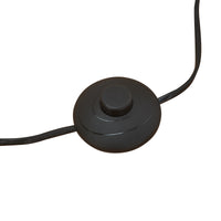 Lampada da Terra Vatka in Metallo Nero con Paralume Cilindrico e Base in Marmo Bianco lux.pro