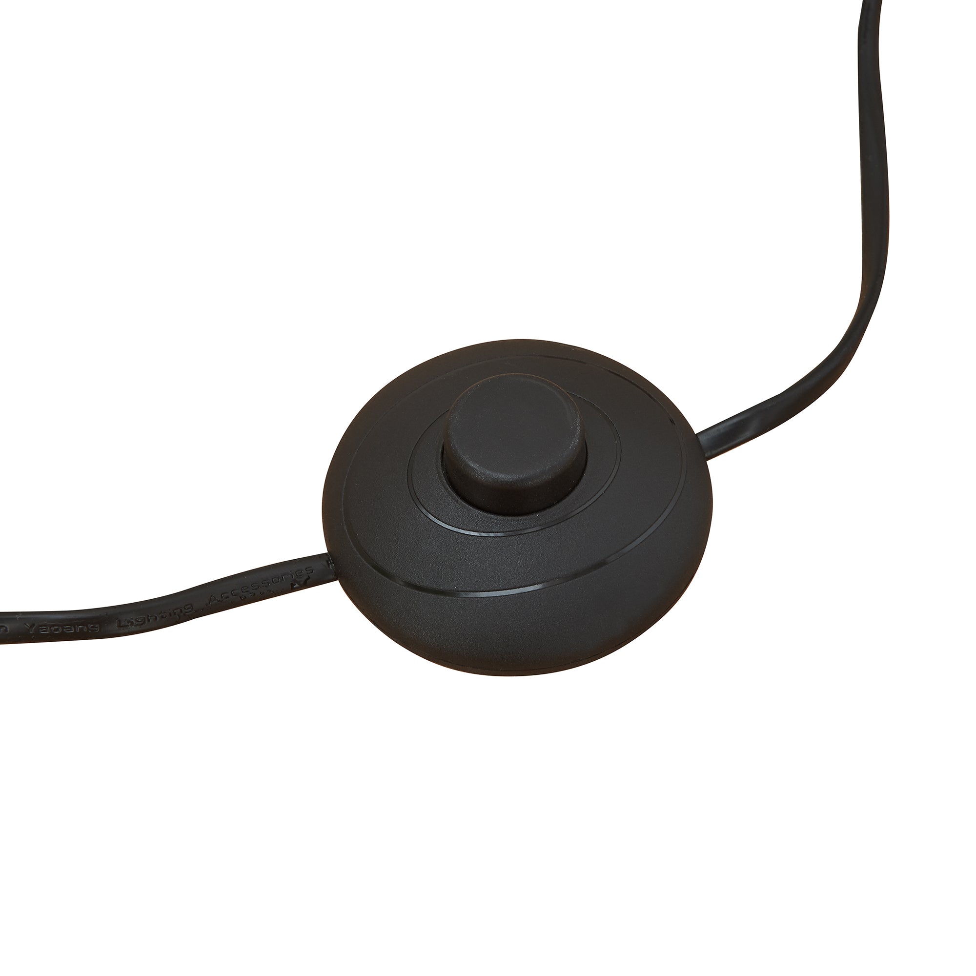 Lampada da Terra Vatka in Metallo Nero con Paralume Cilindrico e Base in Marmo Bianco lux.pro