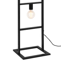 Lampada da Terra Plauen a 4 Luci con Telaio in Metallo - Nero lux.pro