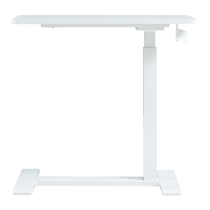 Tavolo per Notebook Klirg con Piano Regolabile in Altezza - Bianco [en.casa]