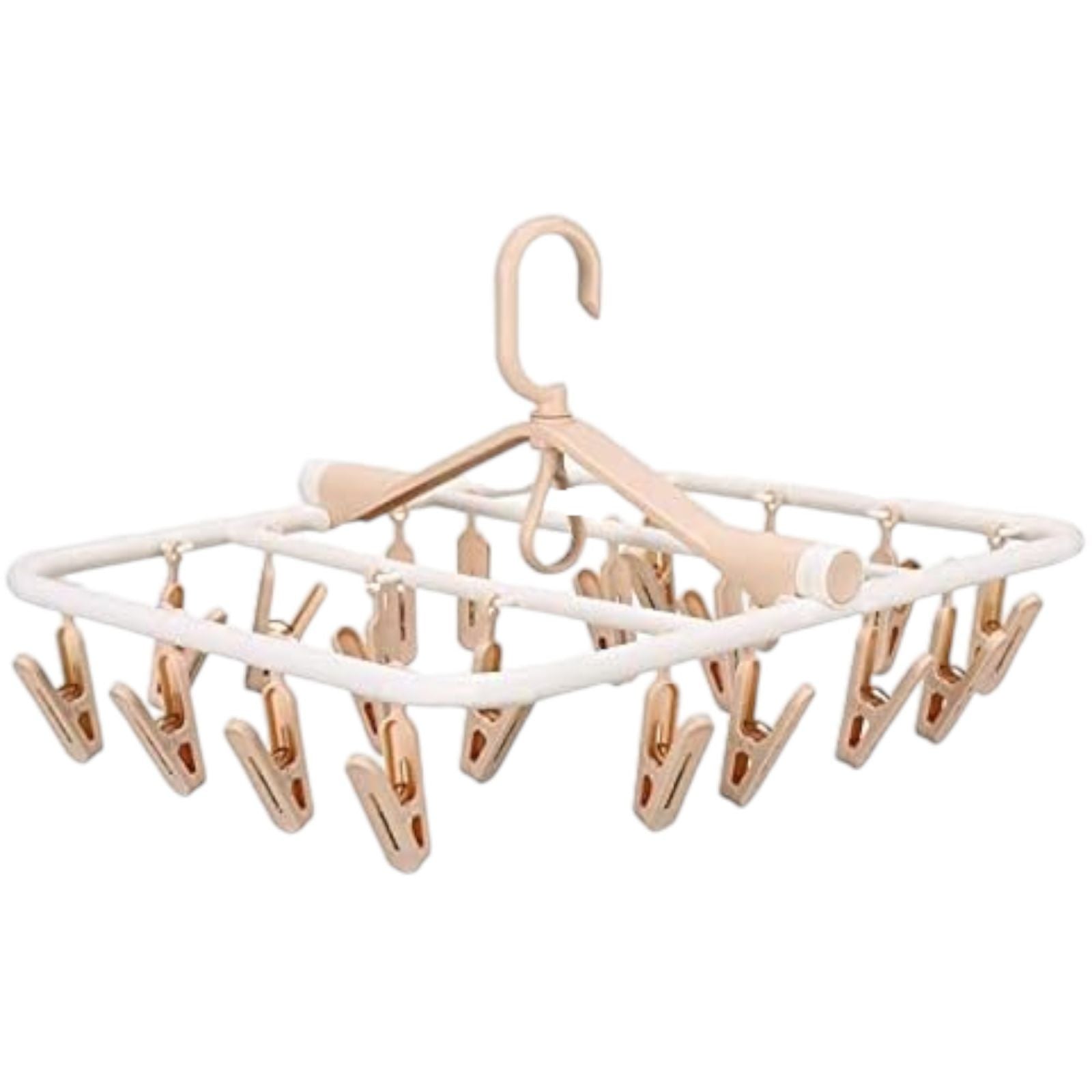 Stendibiancheria Stendino Da Balcone Salvaspazio Con 24 Mollette Colore Casuale