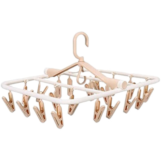 Stendibiancheria Stendino Da Balcone Salvaspazio Con 24 Mollette Colore Casuale