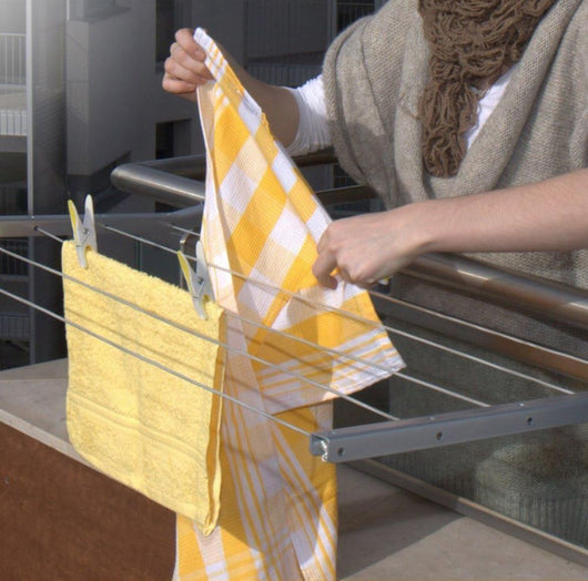 Stendibiancheria da balcone aste fisse per ringhiera stendipanni stendino bracci