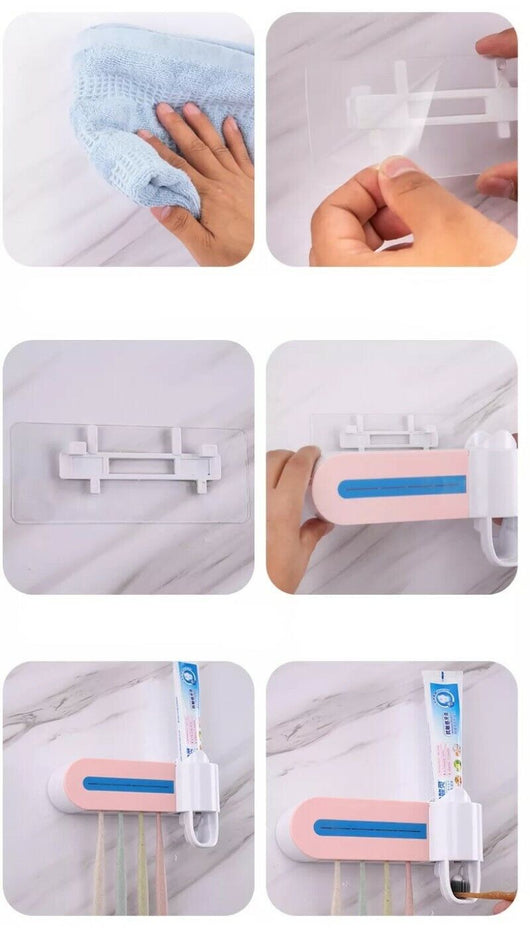 Sterilizzatore per spazzolino dispenser dentifricio supporto spazzolini LW-Y01