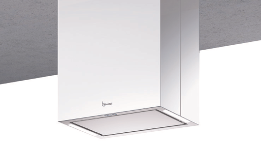 CAPPA GINZA ISOLA cm 60x40 - Bianca - 800 m3/h