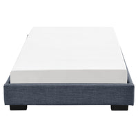 Letto Singolo Hamar 90 x 200 cm Rivestimento in Tessuto Grigio scuro Corium