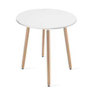 Tavolo rotondo Valora KAMI con gambe in faggio bianco 60 cm