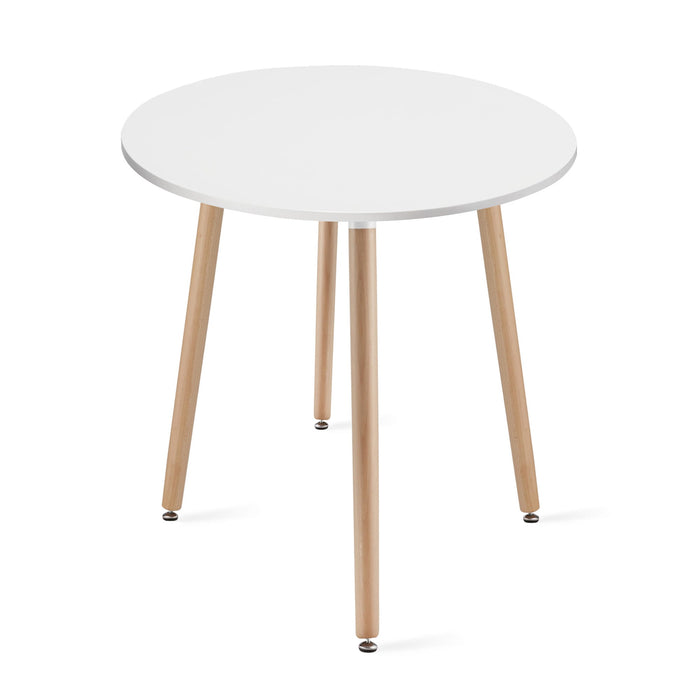 Tavolo rotondo Valora KAMI con gambe in faggio bianco 60 cm