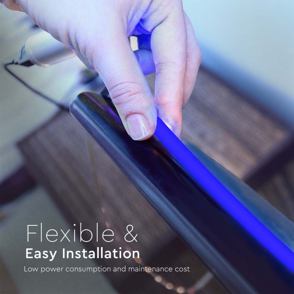 Strip LED COB-320 10W/m 5m 24V Colore Blu IP67 10mm SKU-23142