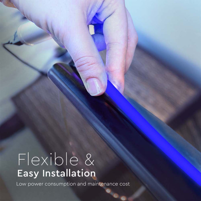 Strip LED COB-320 10W/m 5m 24V Colore Blu IP67 10mm SKU-23142