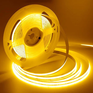 Striscia 1600 LED COB lineare 50W bobina strip flessibile adesiva 24V 5100lm nastro luce continua colorata decorativa interni IP20 3000K