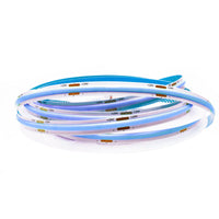Striscia 1600 LED COB lineare 50W bobina strip flessibile adesiva 24V 5100lm nastro luce continua colorata decorativa interni IP20 BLU