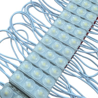 Striscia LED 40 moduli bottone 1W, 220V 40W, 3000K, IP67, 330cm, 4400lm, bianco caldo