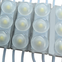 Striscia LED 40 moduli bottone 1W, 220V 40W, 3000K, IP67, 330cm, 4400lm, bianco caldo