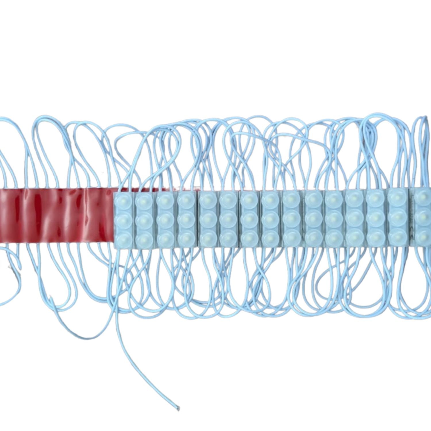 Striscia LED 40 moduli bottone 1W, 220V 40W, 4000K, IP67, 330cm, 4400lm, bianco naturale