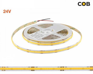 Striscia LED COB 24V 13W/m 1380LM/m Luce Naturale 4000K IP20