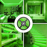 Striscia 1600 LED COB lineare 50W bobina strip flessibile adesiva 24V 5100lm nastro luce continua colorata decorativa interni IP20 VERDE