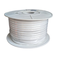 Striscia Led 220V AC IP65 Da 50 Metri, Bianco Freddo 6500K, 10W/M 260LED/M 888LM/M, Tagliabile Ogni 5cm, CRI≥85 10X7mm, Angolo 180°, IP65, Tanti Accessori Inclusi