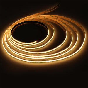 Striscia Led COB 24V 15W/M 120lm/W CRI Ra>90 Angolo 180 Dimmerabile IP20 Sezione Taglio 50mm CCT 2700K-6500K MS22528