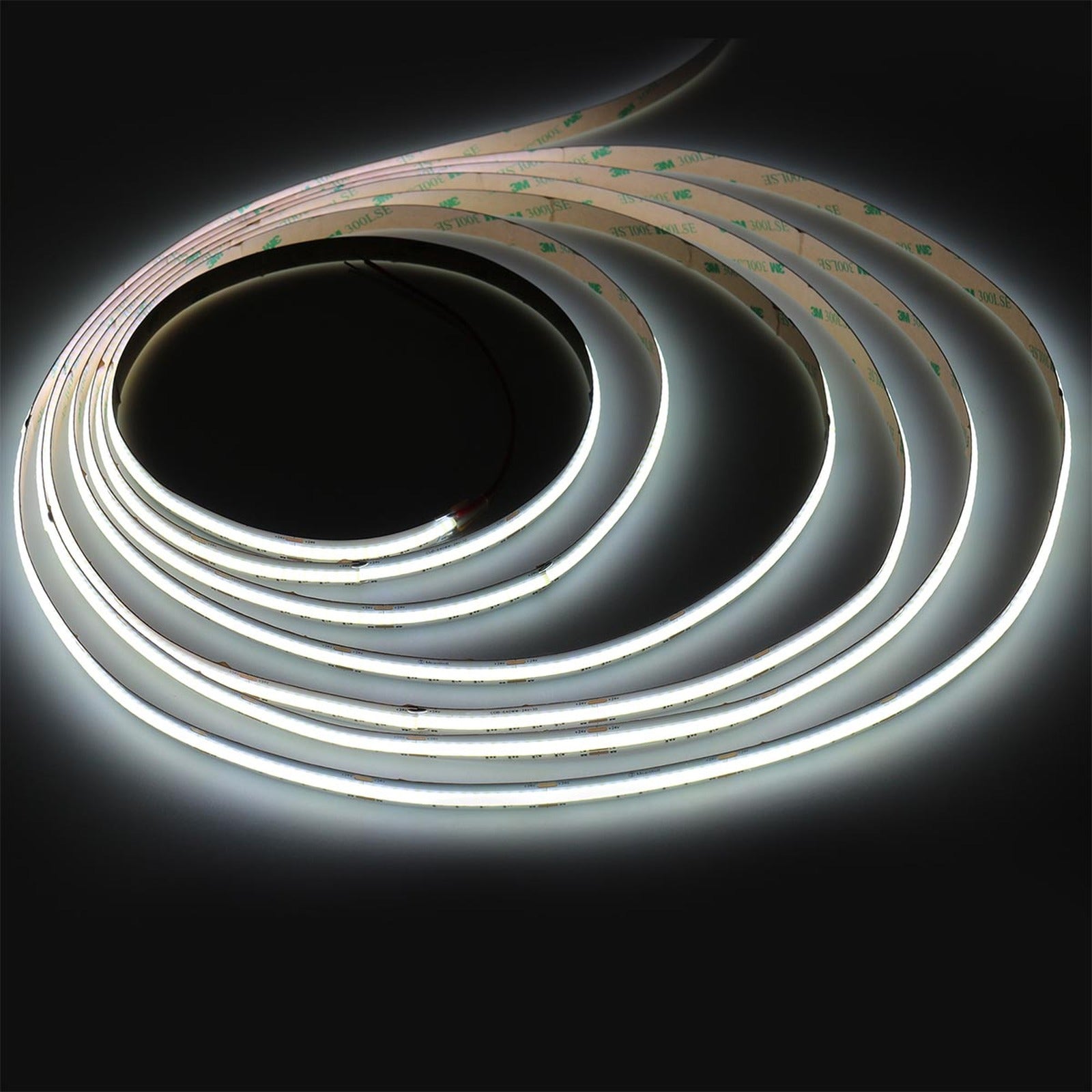 Striscia Led COB 24V 15W/M 120lm/W CRI Ra>90 Angolo 180 Dimmerabile IP20 Sezione Taglio 50mm CCT 2700K-6500K MS22528